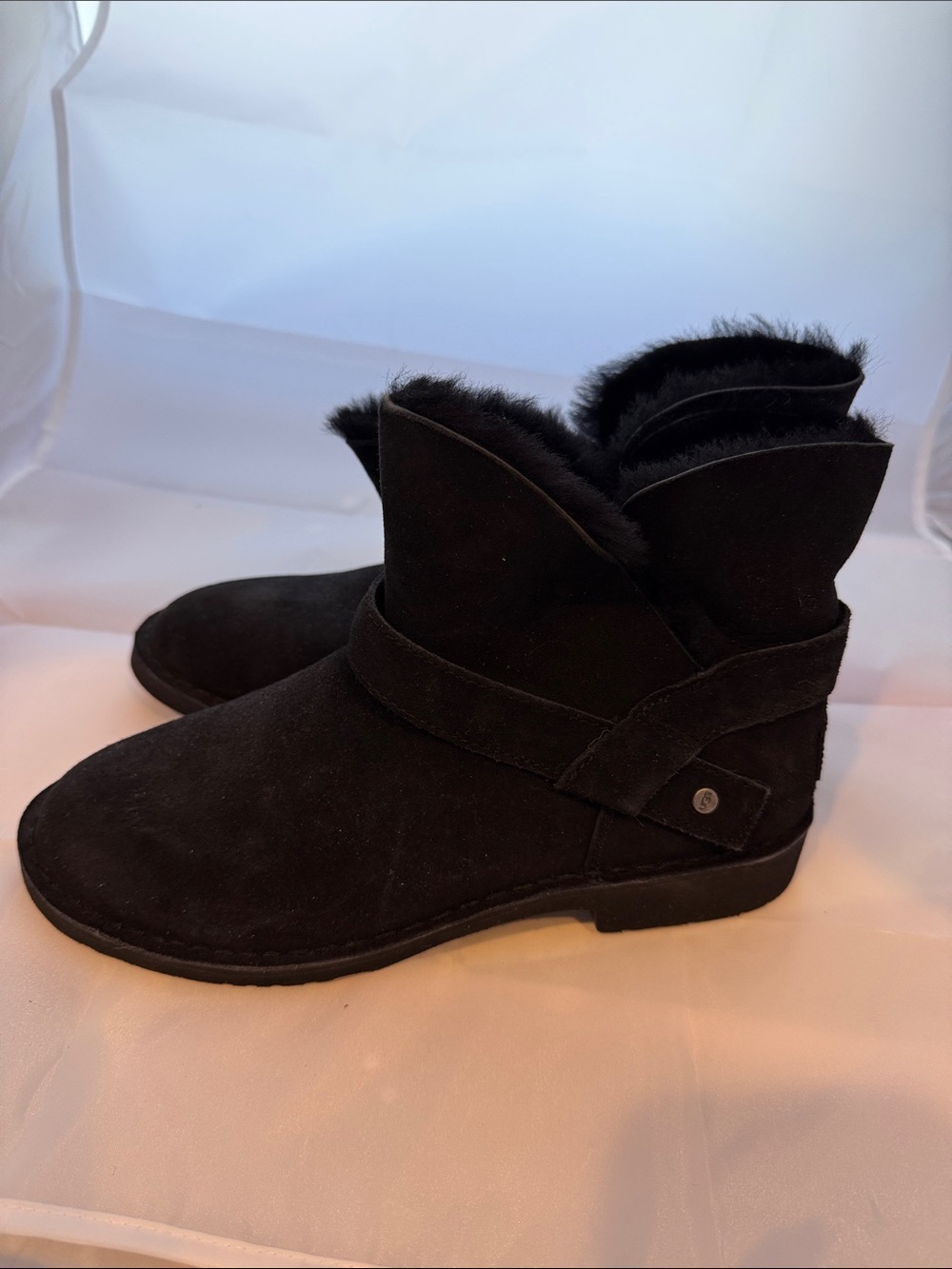 Black Suede Ugg Zariyah Booties 8.5